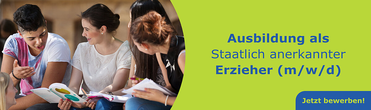 banner Auszubildende Ausbildung Erzieher in Vollzeit jetzt bewerben