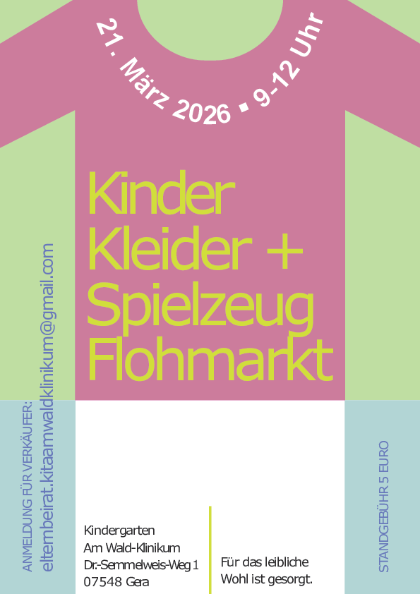 Flyer für Kinderkleiderflohmarkt