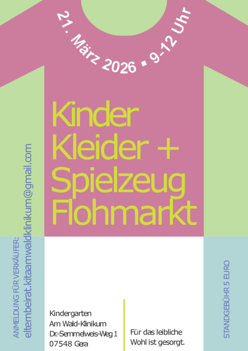 Flyer für Kinderkleiderflohmarkt