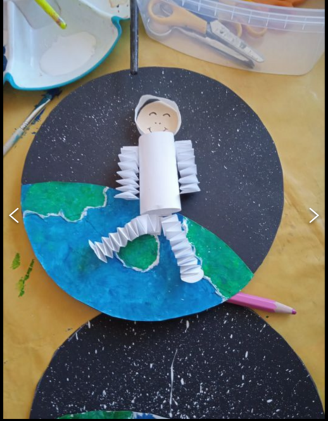 selbst gebastelter Astronaut