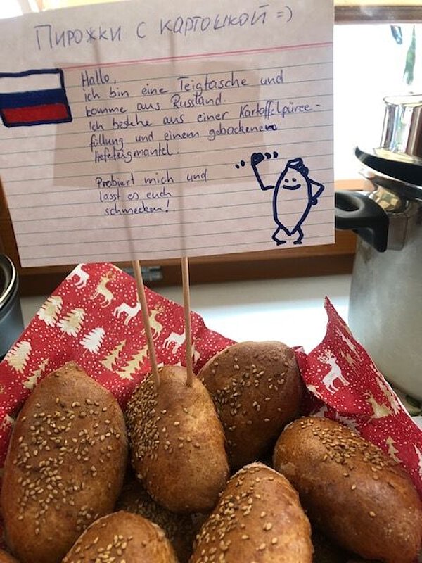 gefüllte Brötchen mit dazugehörigem Rezept