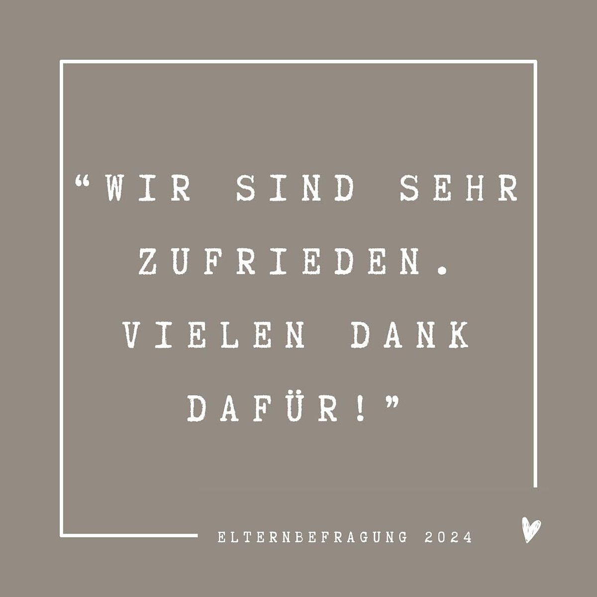 Rückmeldung Elternbefragung Kita Hölderlinstraße