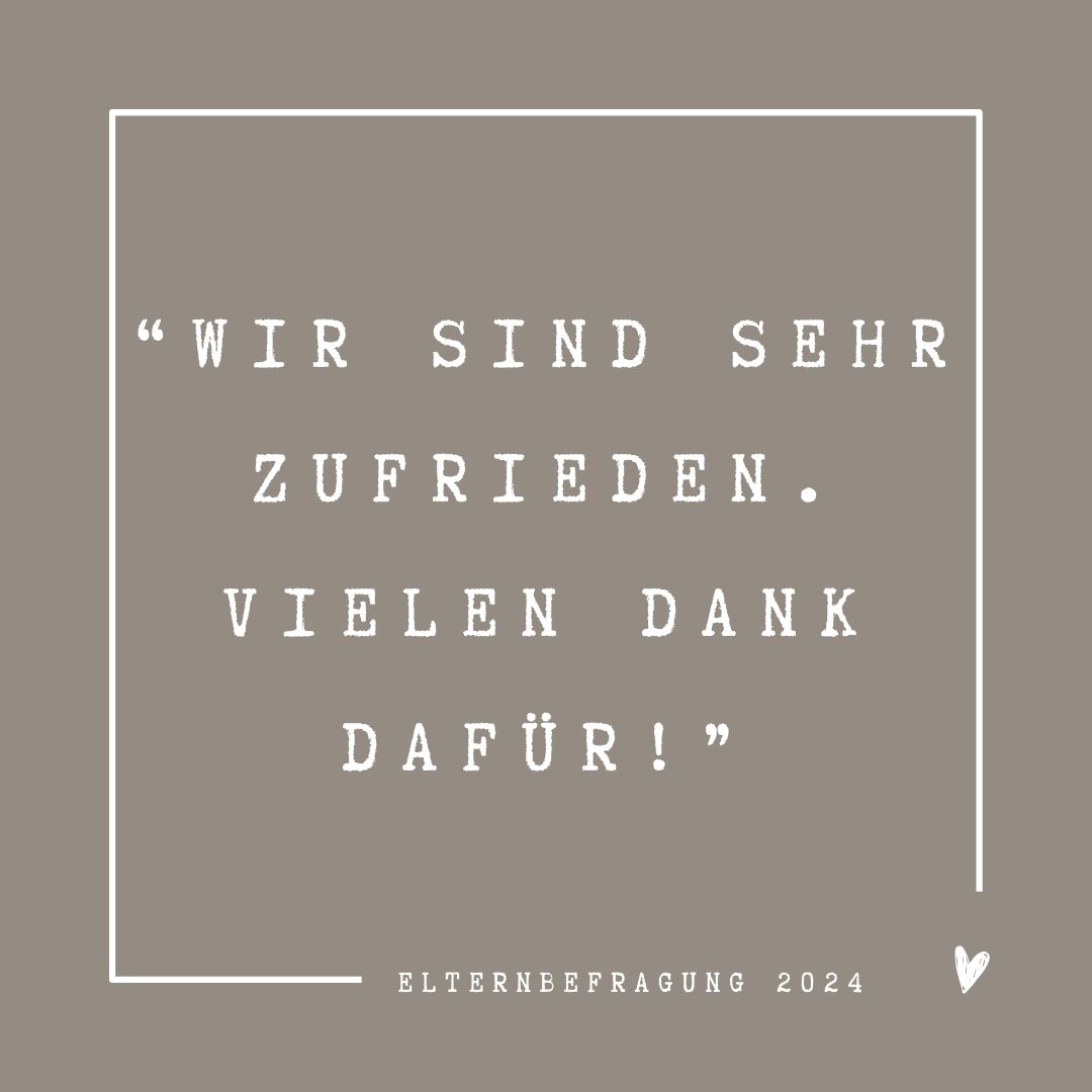 Rückmeldung Elternbefragung Kita Hölderlinstraße
