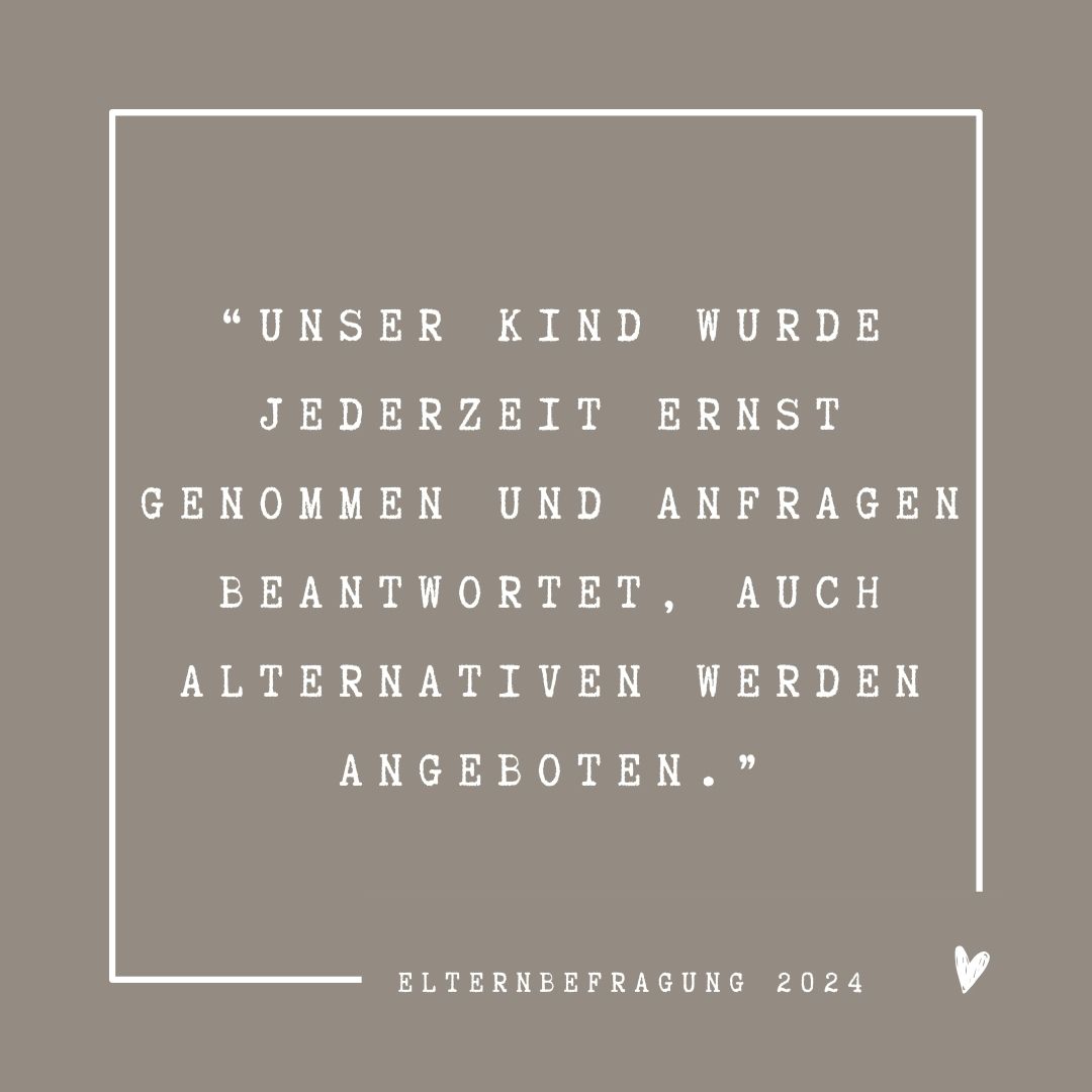 Rückmeldung Elternbefragung Kita Hölderlinstraße
