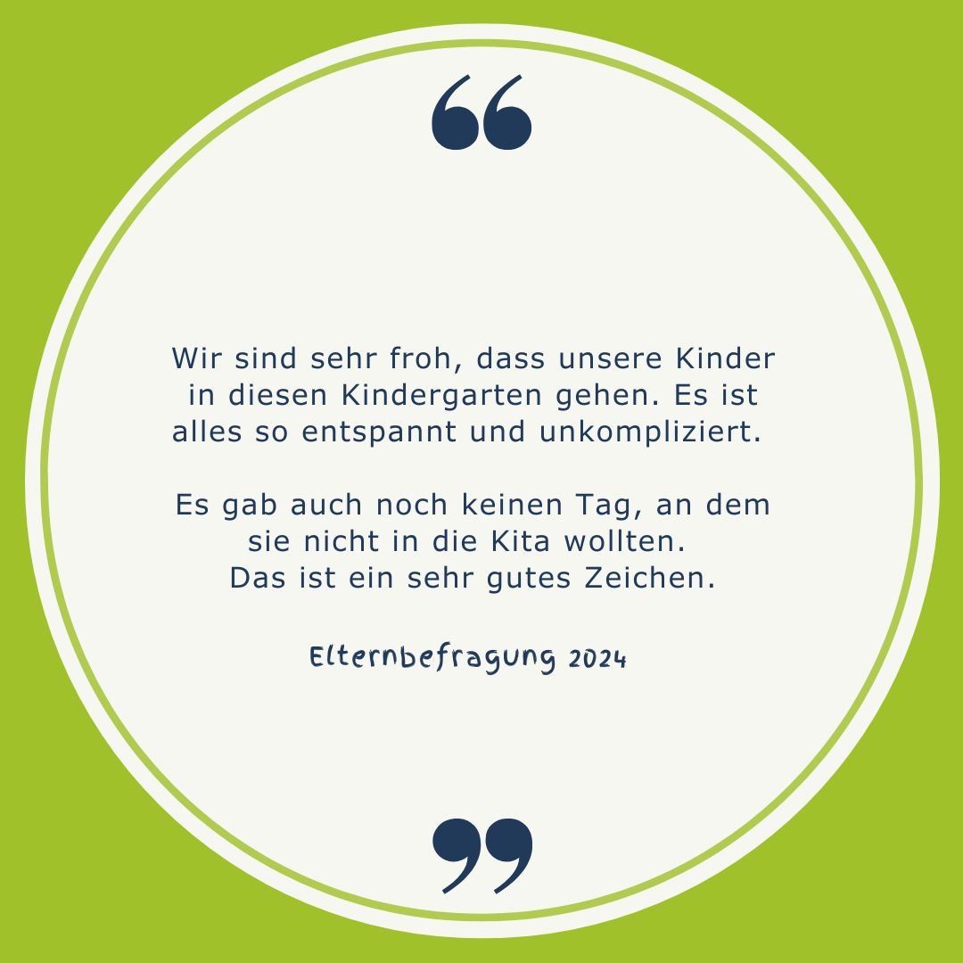 Zitat Elternbefragung zum Umgang mit den Kindern